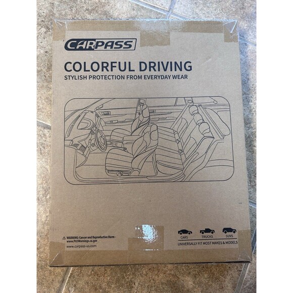 Car Pass Steering Wheel Cover Black Blue Universal Fit Brand New - Picture 4 of 4